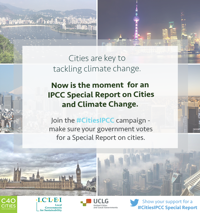 IPCC Special Report on Cities and Climate Change 