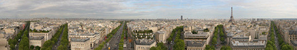 La dimension métropolitaine de Paris vue depuis l'Arc du Triomphe