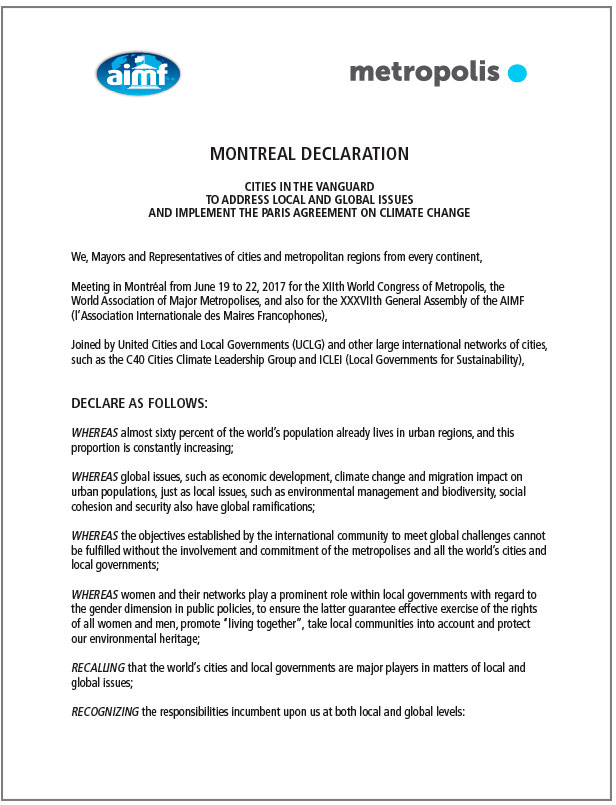 Declaration of Montréal