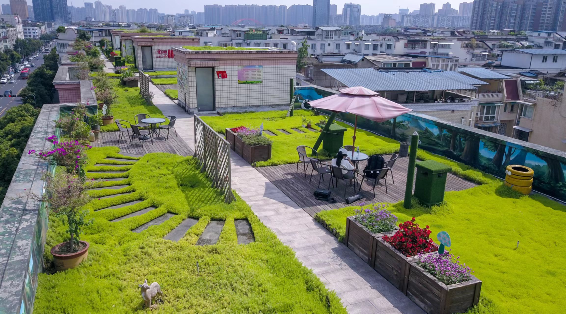 Rooftop gardens Chengdu