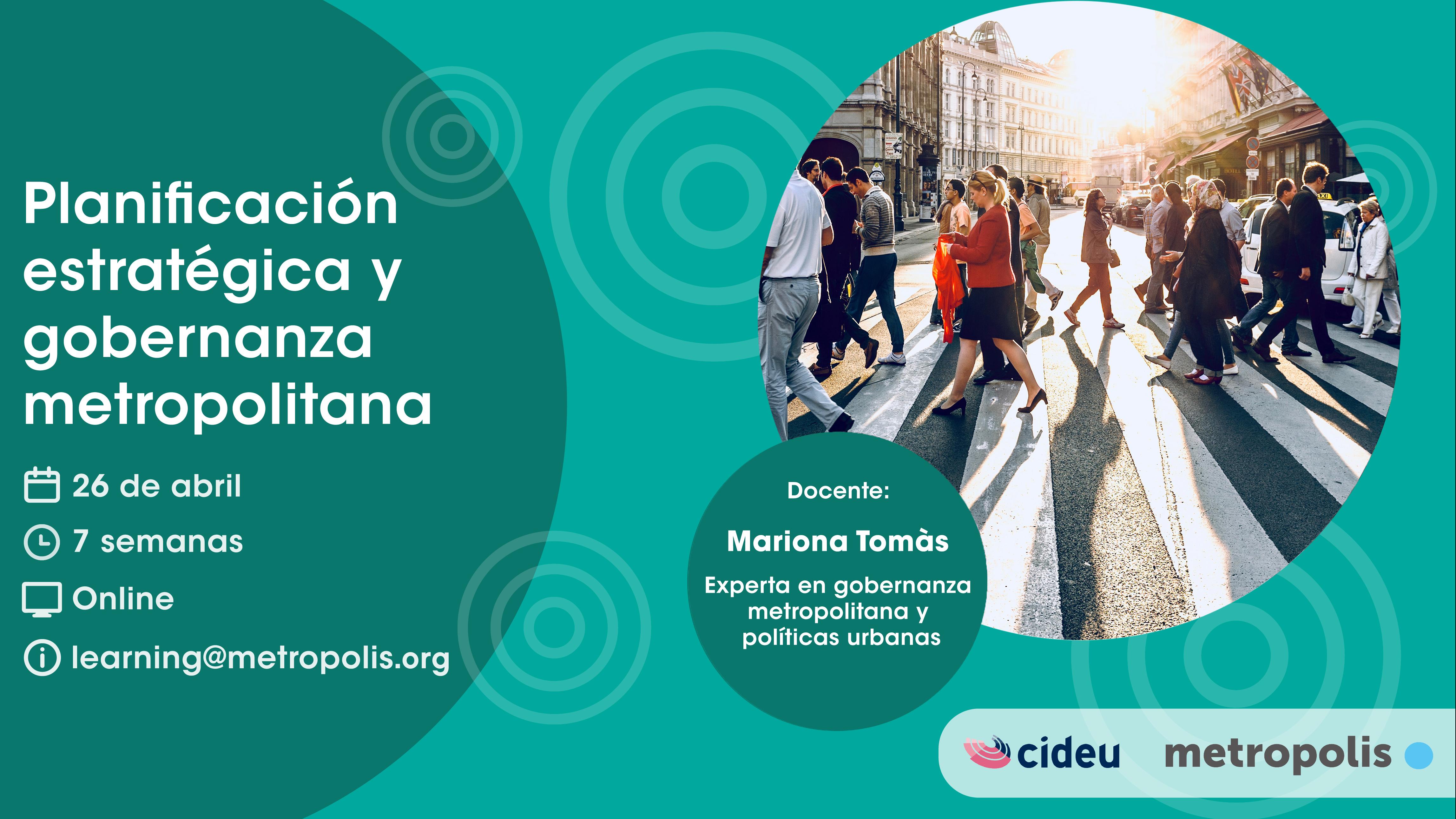 Planificación estratégica y gobernanza metropolitana_banner