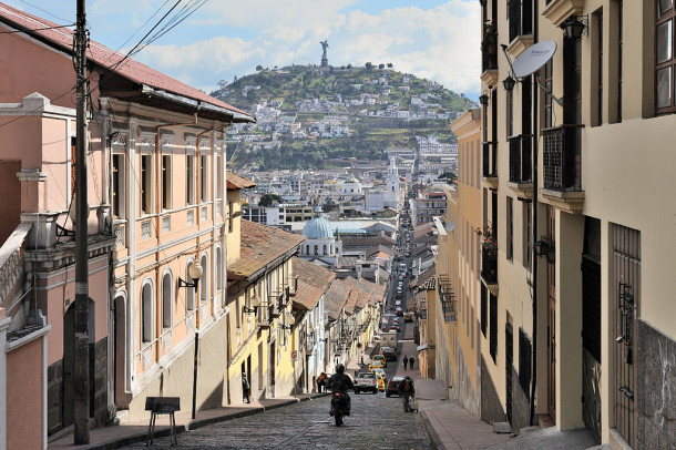 Quito el panecillo Quito, Calle García Moreno