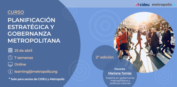 2nd Edition of the course on Strategic planning and metropolitan governance