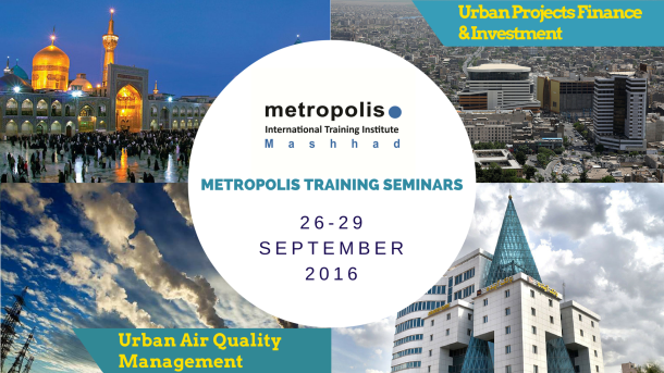 Mashhad workshops september Air Quality Management and Urban Projects Finance