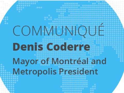 Communiqué Denis Coderre