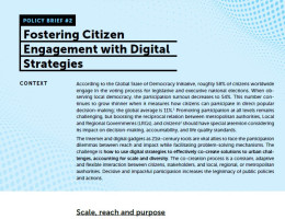 Fostering Citizen Engagement with Digital Strategies