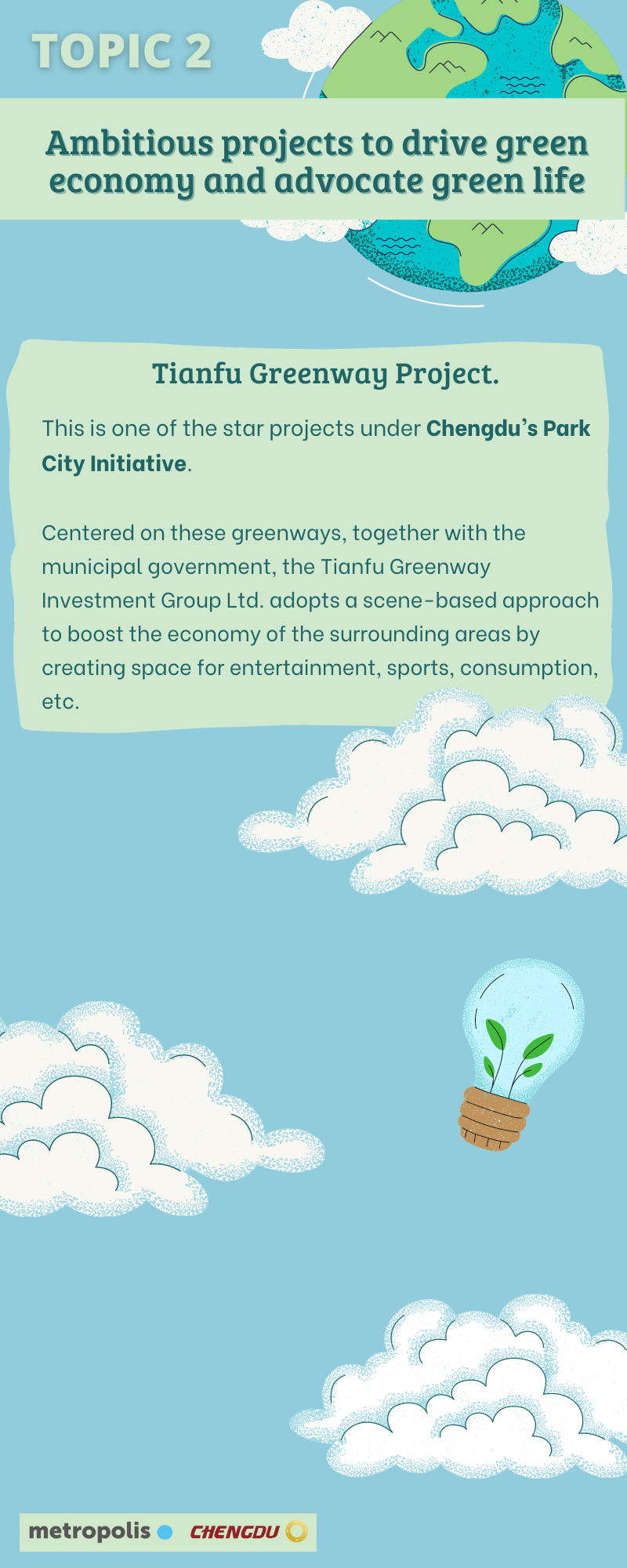 TOPIC 2: ambitious projects to drive green economy and advocate green life TOPIC 2: ambitious projects to drive green economy and advocate green life
